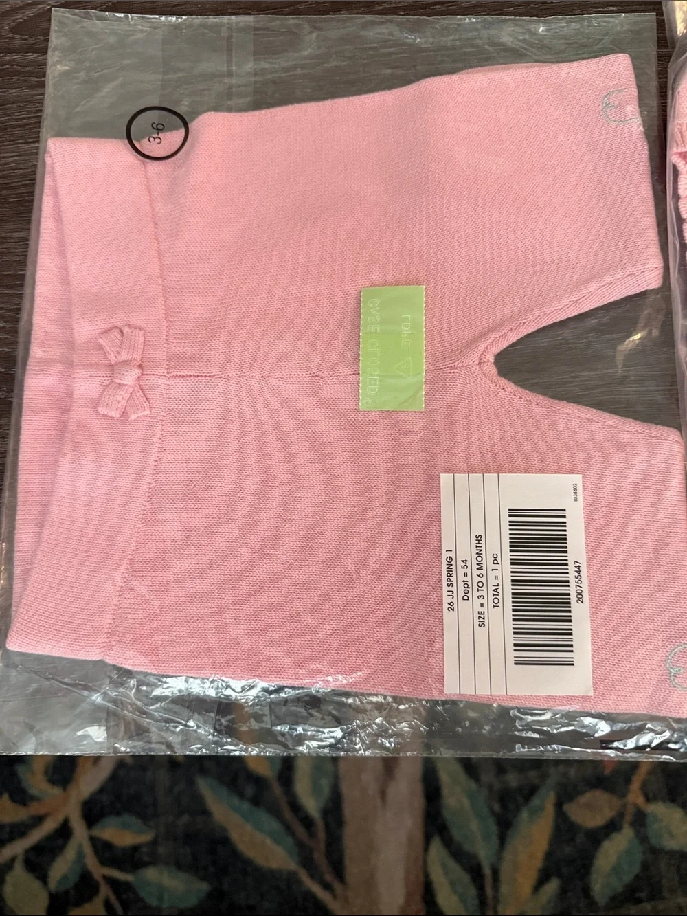 Janie and Jack Pink Butterfly Knit Cardigan and Pant Set- BRAND NEW